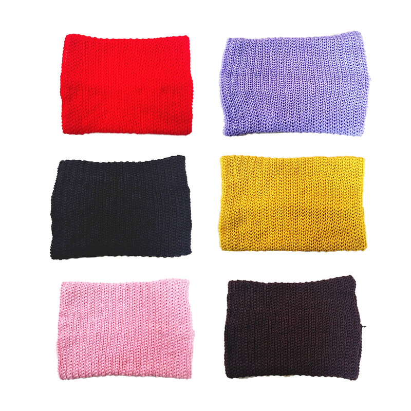 Bavoir en laine tricoté unisexe, col sauvage