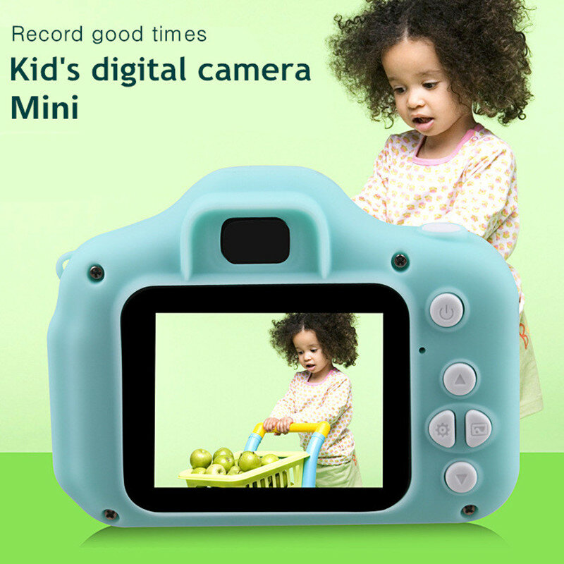 Trẻ Em Mini Máy Ảnh Kỹ Thuật Số Đồ Chơi Giáo Dục Cho Bé Bé Món Quà Sinh Nhật 1080P Trình Chiếu Video Hoạt Hình Máy Ảnh
