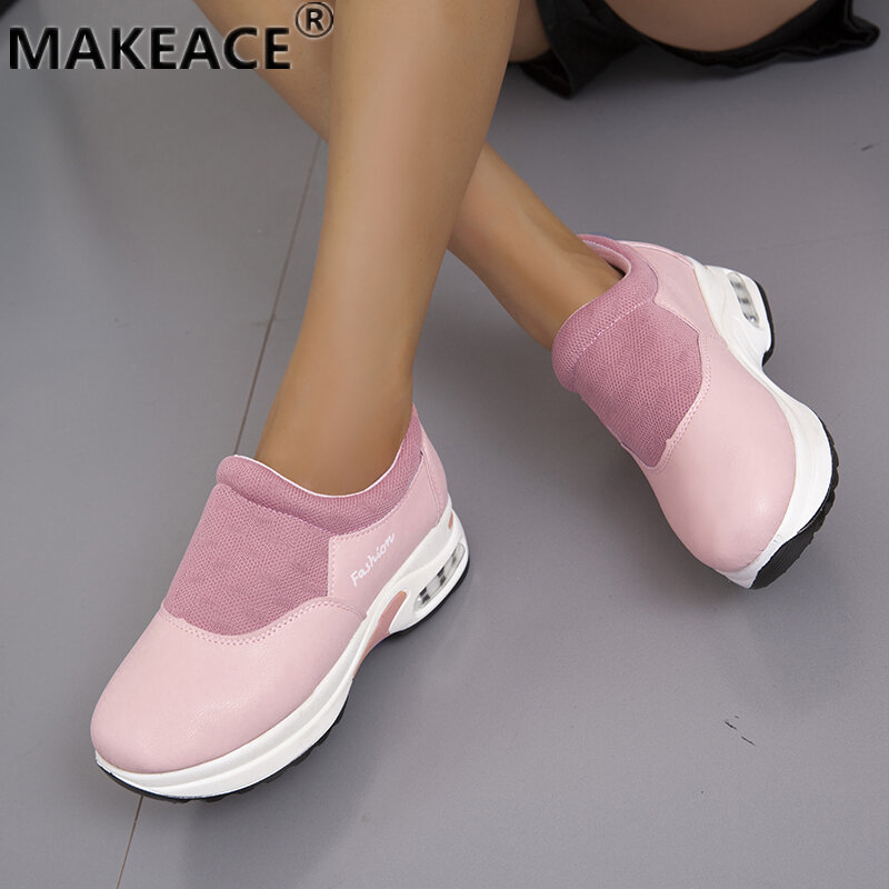 Women's Shoes Fashion Vulcanized Shoes Outdoor Leisure Sports Shoes 43 Large Size Multi-color Platform Single Women Shoes