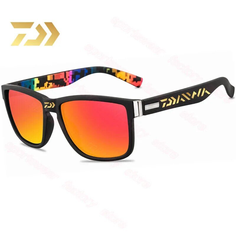 Daiwa óculos de sol com lentes polarizadas masculino, óculos escuros com proteção uv500 clássico 2020 para dirigir, acampamento, caminhada e pesca