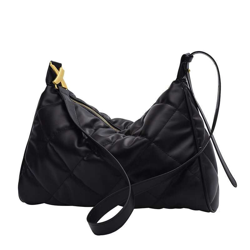 Bolso de hombro de algodón suave para mujer, bolsa de mano de diseñador para las axilas, bolso de compras de moda, bolso cruzado informal para mujer
