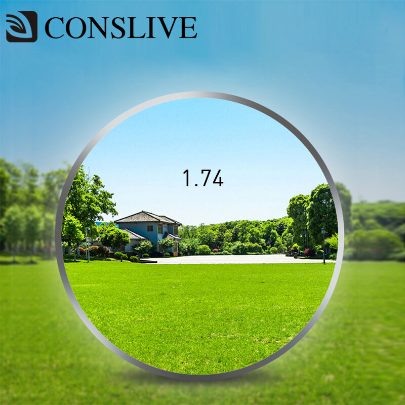 1.74 Optische Lenzen Voor Hoge Bijziendheid Anti Reflectie Ernstige Bijziend Lens Hoge Index 1.74 Recept Bril MR-174