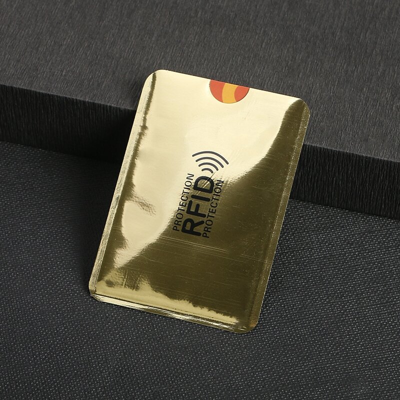 Bộ 5 Thẻ RFID Ví Thẻ Hộ Chiếu Passport Cover RFID Ví Đựng Thẻ Ví Đựng Hộ Chiếu Chủ Thẻ Ốp Lưng Kim Tuyến Dành Cho thẻ
