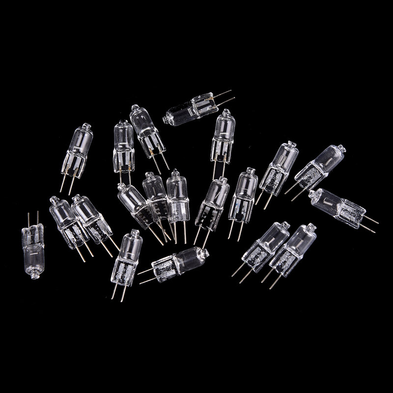 Bombilla halógena G4 regulable, lámpara de pared de cristal transparente, cada una con caja interior, 10w,20w,35w,45w y 12V, 3 unidades