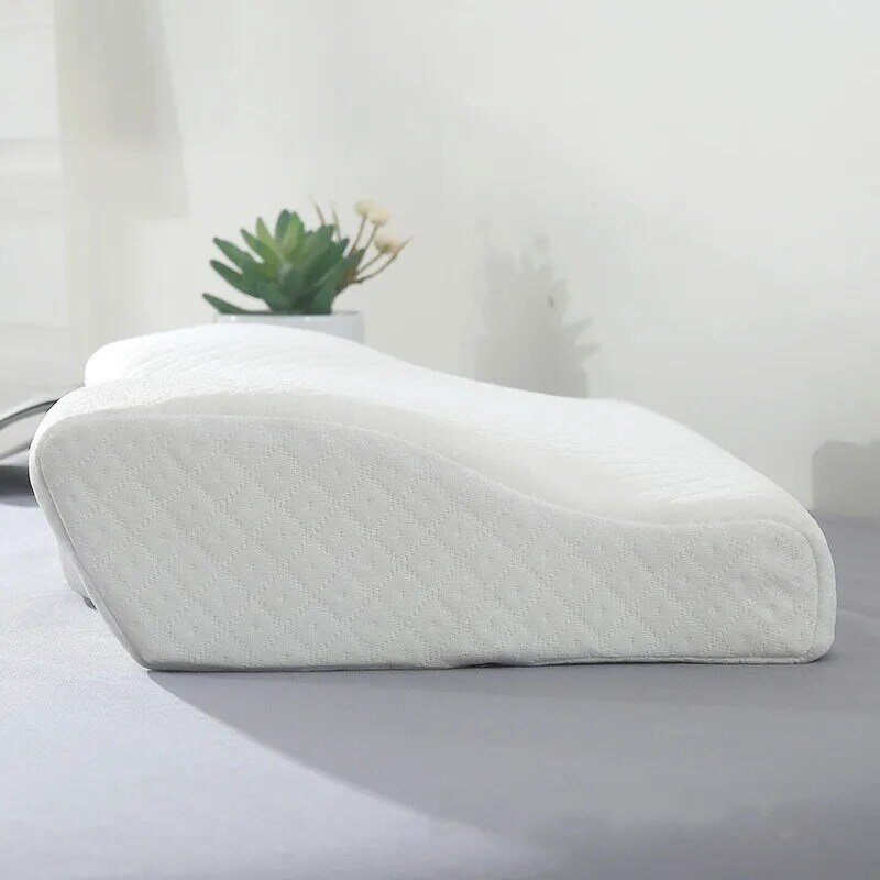Ropa de cama de espuma viscoelástica en forma de mariposa, almohada de descanso para los hombros, protección para la salud del cuello, almohada para dormir profundo