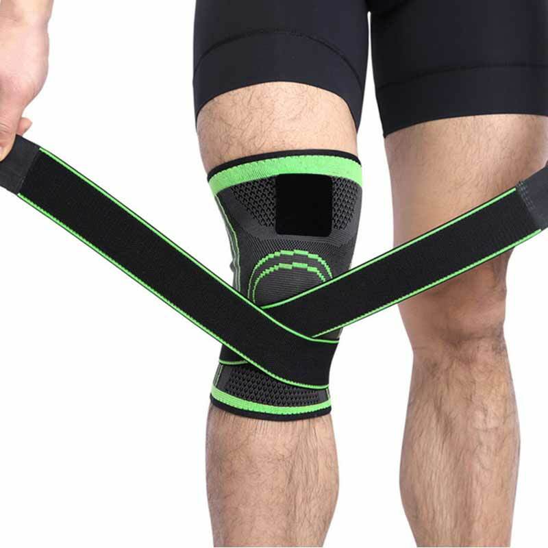 スポーツ圧縮ニーパッド膝男性圧縮弾性ニーパッドを実行しているニーパッド包帯圧縮圧縮ニーパッド