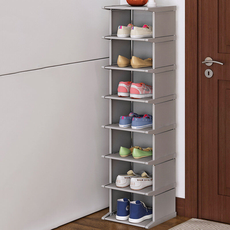 Armario de zapatos vertical para el hogar, organizador de esquina, estante de almacenamiento de zapatos a prueba de polvo