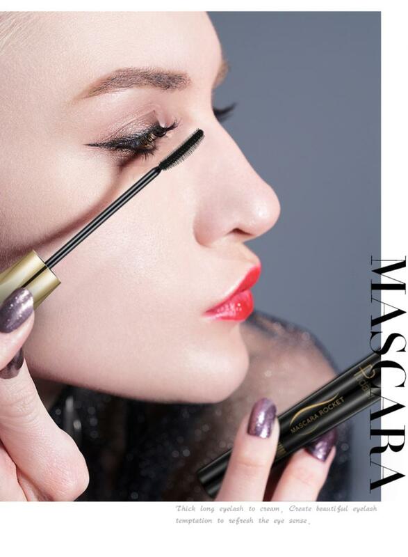 Pudaier – Mascara 4D en Fiber imperméable à séchage rapide, maquillage des cils, encre noire, allongeant les cils, cosmétique, TSLM1