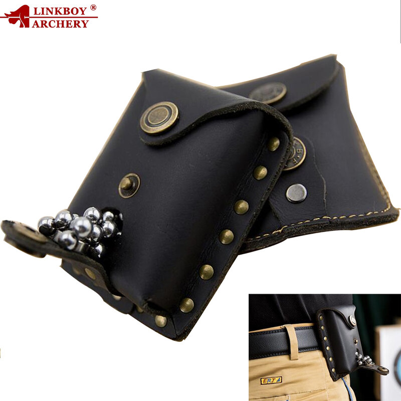 1pc Slingshot corium Stainless Steel Balls Bag Case Pouch Holster Sling Shot Hunting Sports Accessories шарики для рогатки