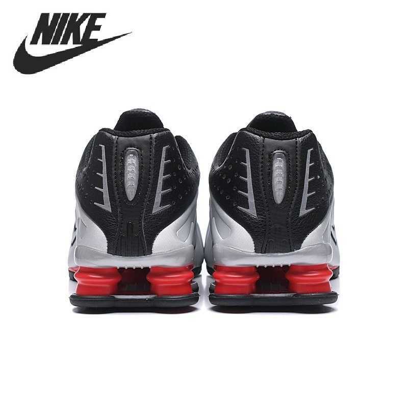 Nike-Zapatillas deportivas originales para hombre y mujer, calzado para correr SHOX R4, con columna de aire, Eur 36-46, novedad