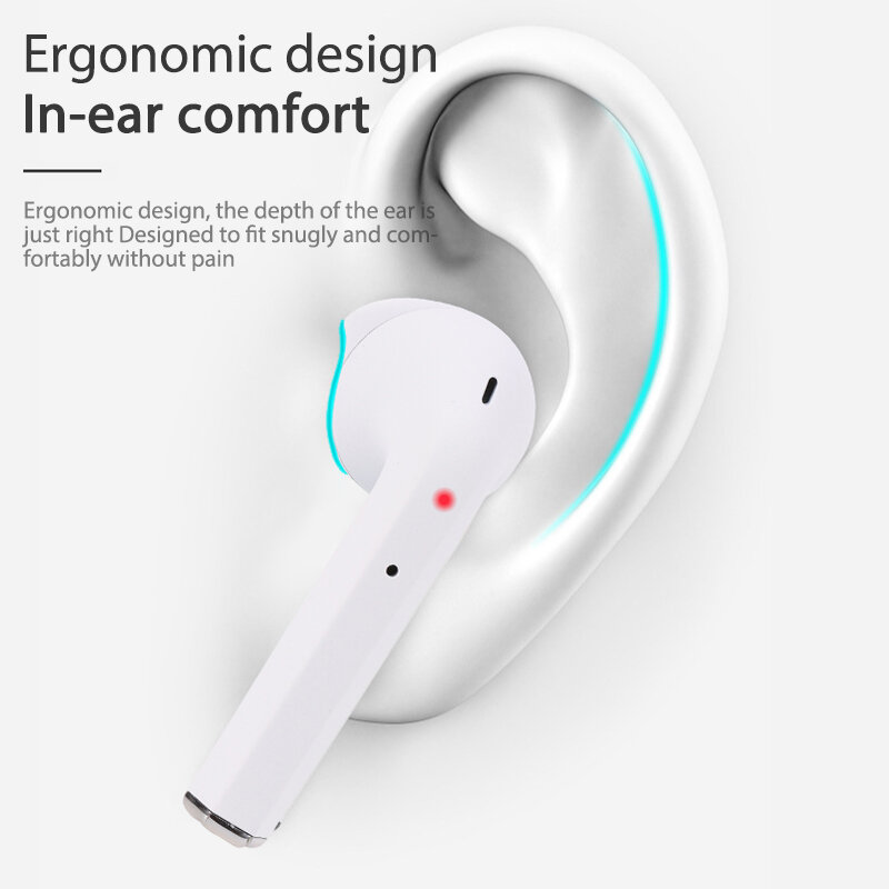 Nowe bezprzewodowe słuchawki dotykowe TWS I12 I9s Bluetooth 5.0 w uchu sportowe słuchawki klucz do Iphone Xiaomi Samsung inteligentny telefon