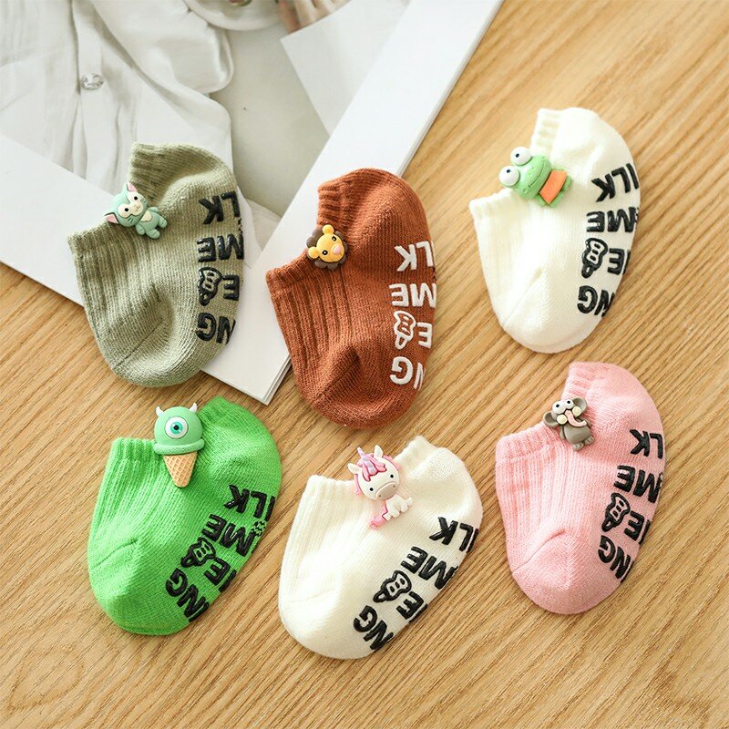 Neugeborenen Socken Cartoon Tier Junge Socken Abgabe Anti-slip Kinder Socken Baby Kleinkind Mädchen Socken Baby Socken