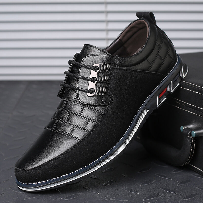 عالية الجودة حجم كبير حذاء كاجوال الرجال موضة رجال الأعمال حذاء كاجوال رائجة البيع الربيع تنفس حذاء رجالي غير رسمي أسود