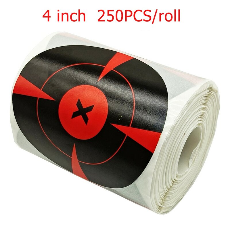 100/200/250pcs/Roll Target Papers Adhesive Shoots Targets Splatter Reactive Stickers For Archery Bow Hunting Shooting Training