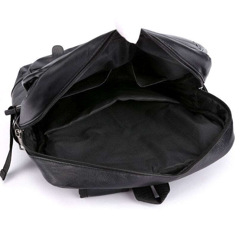 Мужской деловой рюкзак из ПУ кожи, школьная дорожная сумка для компьютера