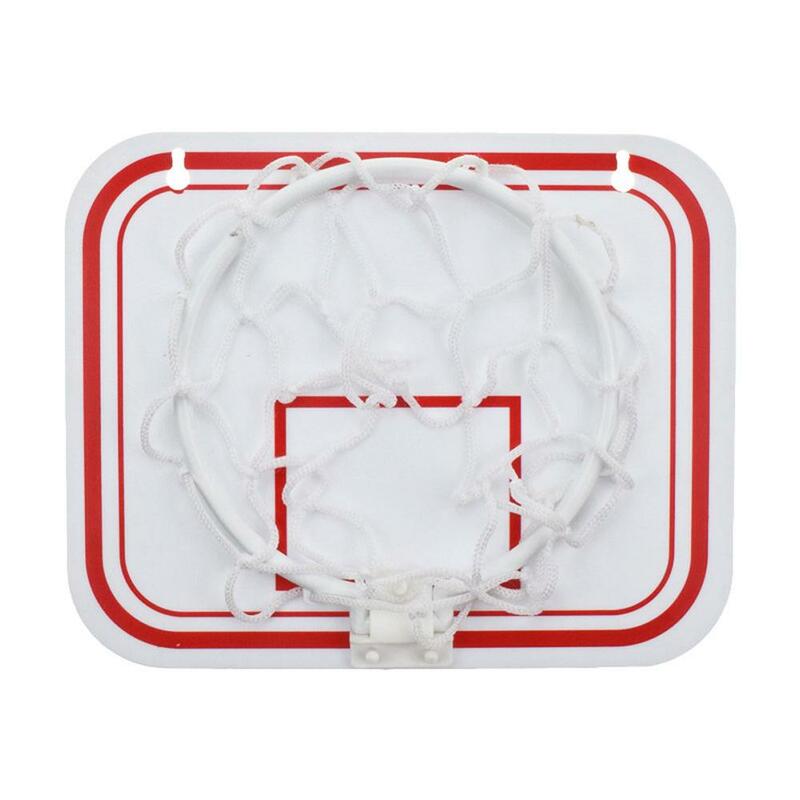 มินิพลาสติกในร่มบาสเกตบอล Hoop ประตูผนังเด็กกีฬาสำหรับติดตั้งง่ายติดตั้งประตูวงเล็บ