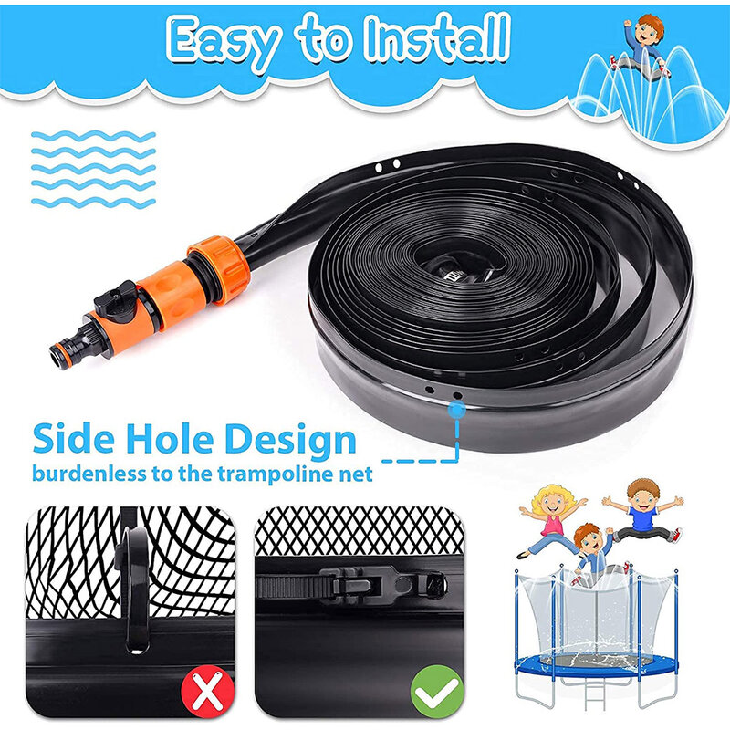 Trampoline Sprinklers for Kids, Trampoline Spray Hose Water Park Fun Summer Outdoor Water Game Toys for Boys and Girls wholesale