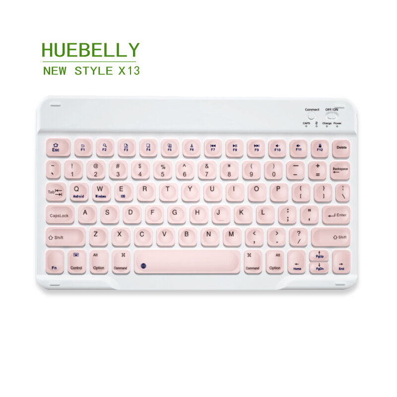 HUEBELLY X13 новая стильная Беспроводная клавиатура для планшета для Ipad для телефона IPhone Samsung Водонепроницаемая ультратонкая Bluetooth 5g