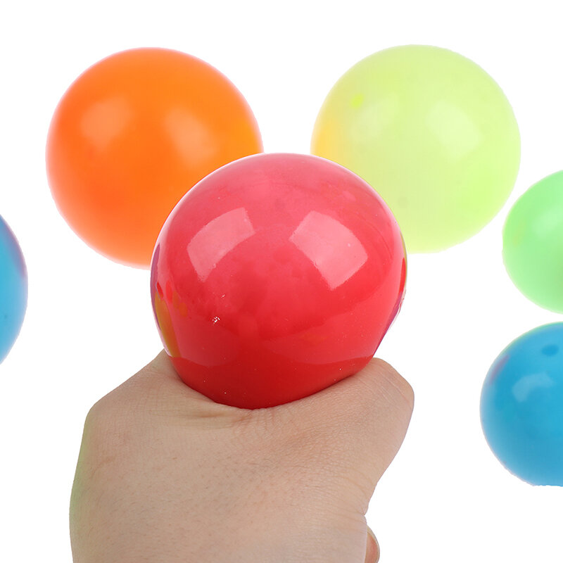 Стик настенный мяч, игрушки для снятия стресса, липкий Сквош-мяч, шарики, игрушка для декомпрессии, липкая мишень, мяч для захвата, броска мяч...