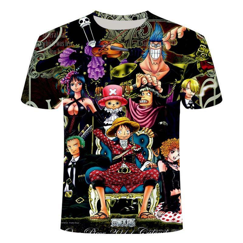 Maglietta Anime giapponese One Pieces T-shirt da uomo estate confortevole Boutique Manga Graphic T-shirt per uomo Anime Top Clothing