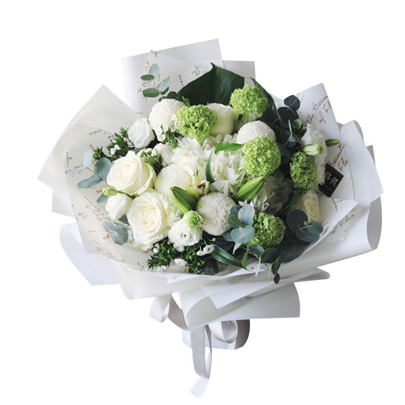 Carta Sydney 50 fogli di salviette da neve abbronzanti bouquet di rose materiale foderato con carta floreale carta da imballaggio per fiori all'ingrosso