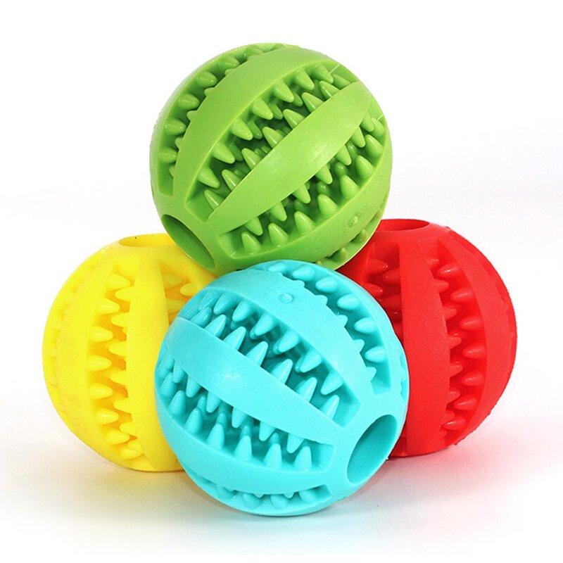 Toys for Dogs Rubber Dog Ball For Puppy Funny Dog Toys For Pet Puppies Large Dogs Tooth Cleaning Snack Ball Toy For Pet Products