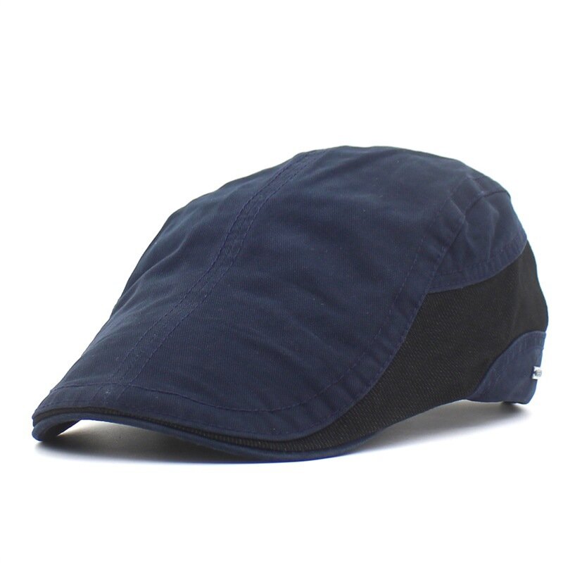 Однотонная кепка газетчика 2021, хлопковая кепка с плоским верхом, уличные мужские и женские головные уборы, 26