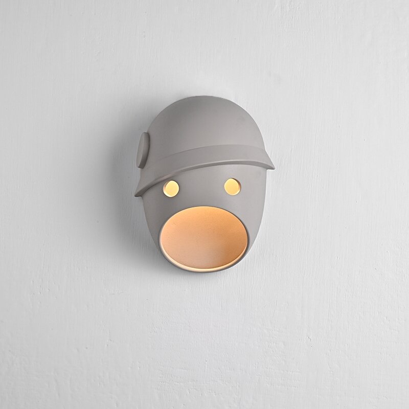 Lampu Dinding Wajah Tersenyum Led Kepribadian Modern Lampu Kamar Tidur Kreatif Lampu Hias Ruang Keluarga Koridor Tangga Ruang Makan