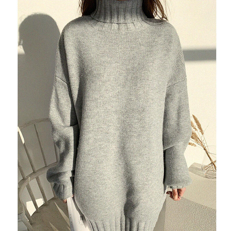 Sudadera de manga larga para mujer, blusas de moda para mujer, suéter holgado de estilo coreano, suéter tejido, 832A, 2020