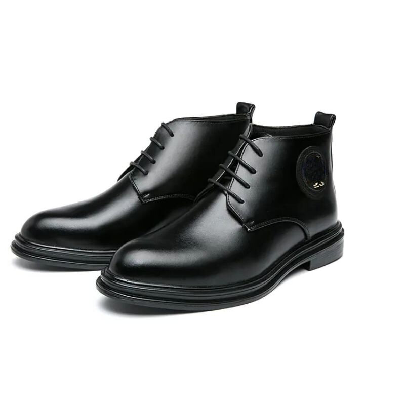 ผู้ชายรองเท้า Oxfords Derby PU หนังธุรกิจรองเท้าแฟชั่นคลาสสิกสบาย2021ใหม่กระชับ Office Solid KG791