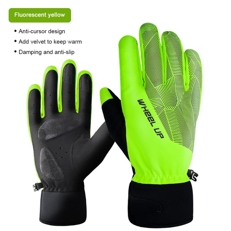 Hiver unisexe gants de ski thermique polaire imperméable gants de Snowboard neige moto mitaines chaudes