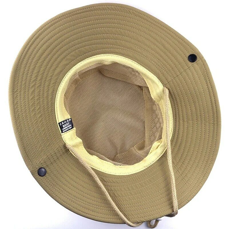 Кепкаnew wypoczynek kapelusz przeciwsłoneczny outdoor sports kapelusz wędkarski mesh oddychający kapelusz rybaka męskie czapki przeciwsłoneczne daszek sportowy 3 kolory