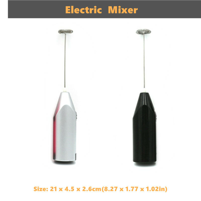 Electric Mixer Milk Beater Double Head Coffee Frother Foamer Machine Stainless Steel For Home Kitchen
