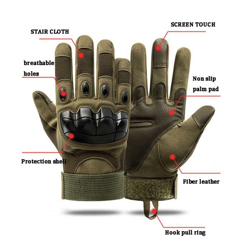 1 paio di guanti da moto caldi invernali Unisex in pelle microfibra Touch Screen guanti protettivi antivento impermeabili