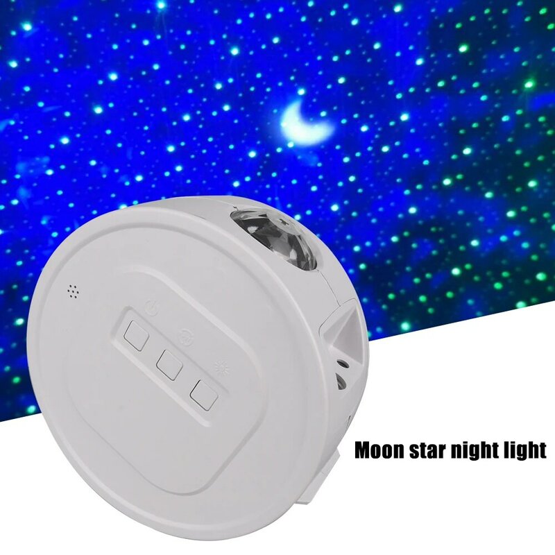 New Starry Sky Projector LED Moon Star Nebula Night Light 9 Colors Ocean Wave Water Wave Night Lamp Children Kids Night Lamp