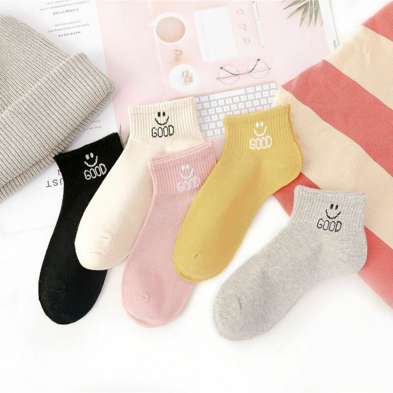 28 Style 10 Piece=5 Pairs/lot Cute Harajuku Animal Socks Women Kawaii Korean Cat Bear Rabbit Funny Low Cut Ankle Sock Happy Sox