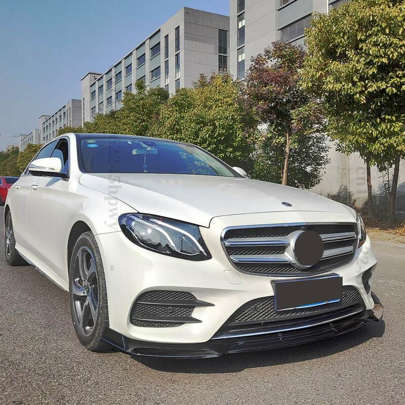 Accessoires Splitter Cover Trim Styling Voorbumper Lip Chin Styling Facelift Voor Mercedes Benz E W213 2016 2017 2018 2019 2020
