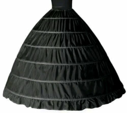 6 layer hoop skirt petticoat black 2022