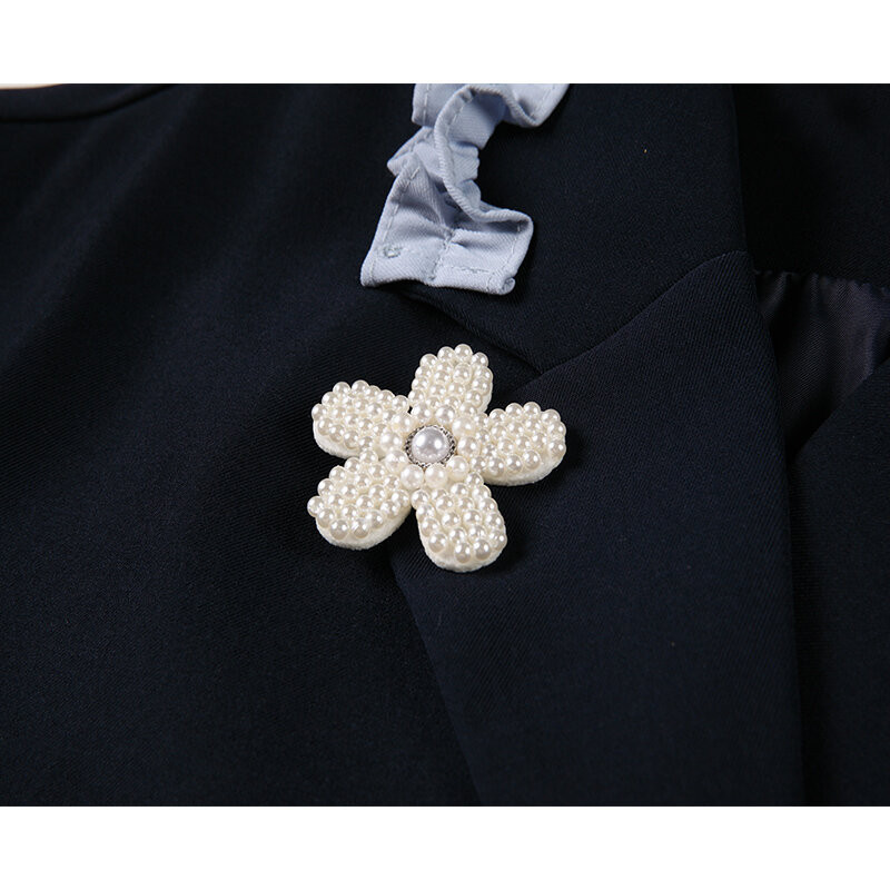 Chaqueta holgada tridimensional con flores para mujer, abrigo elegante con diseño de flores, moda coreana, Otoño, 2021