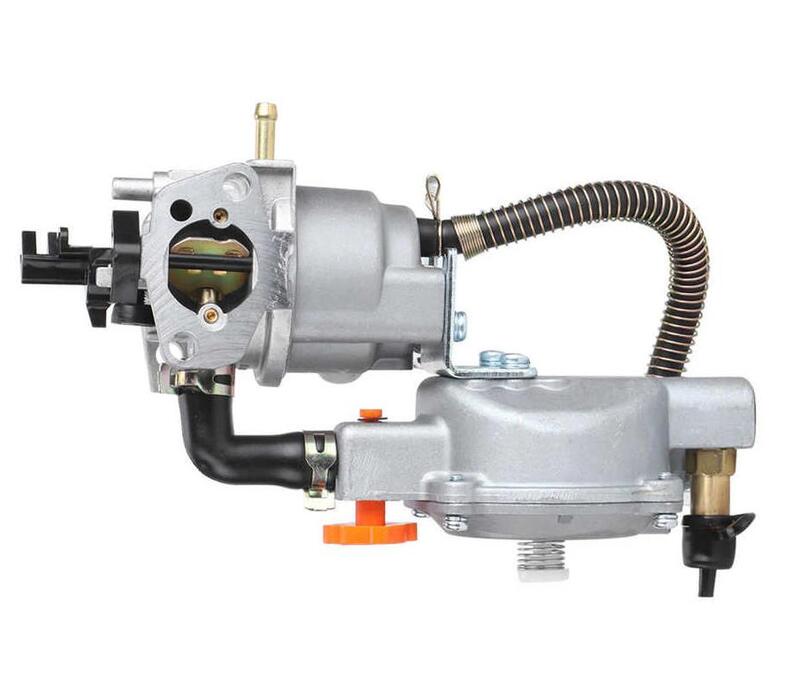 Perangkat Konversi LPG NG Karburator Bahan Bakar Ganda Generator untuk 2,8 KW GX200 170F Set Alat Tangan Kumparan Tersedak Manual
