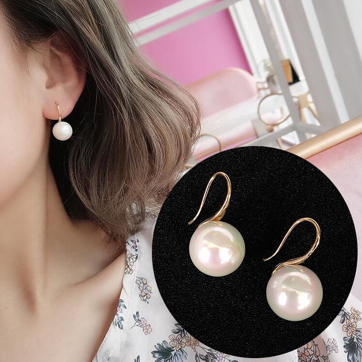 2 Teile/para Mode Birne Tropfen Ohrringe für Frauen Mädchen Simulation Perle Stud Ohrringe Vintage Ohr Aussage Schmuck Zubehör