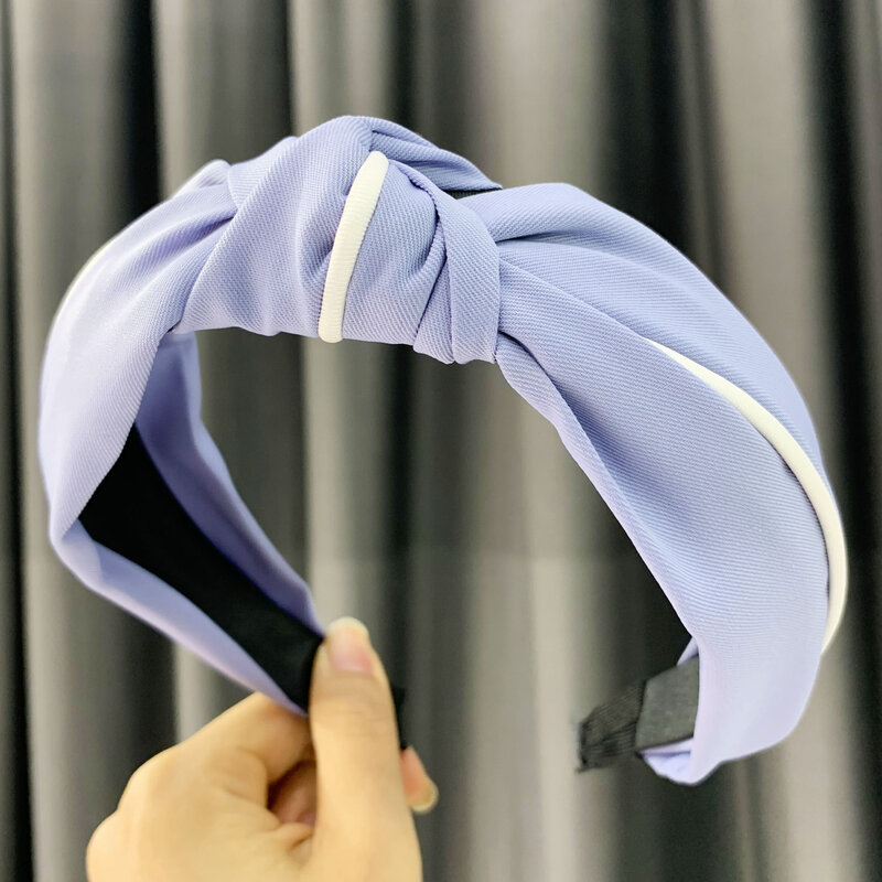 Чэнь Ян атласная полосатая повязка на голову, повязки с узелком для девочек, Новый Дикий ободок для волос FG1913