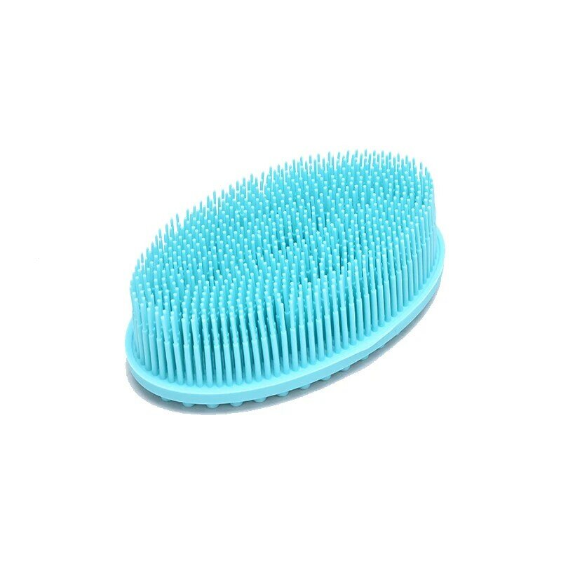 1 pçs silicone massageador shampoo escova de lavagem do cabelo pente corpo chuveiro escova de banho spa slimming beleza ferramentas silcone escova de banho