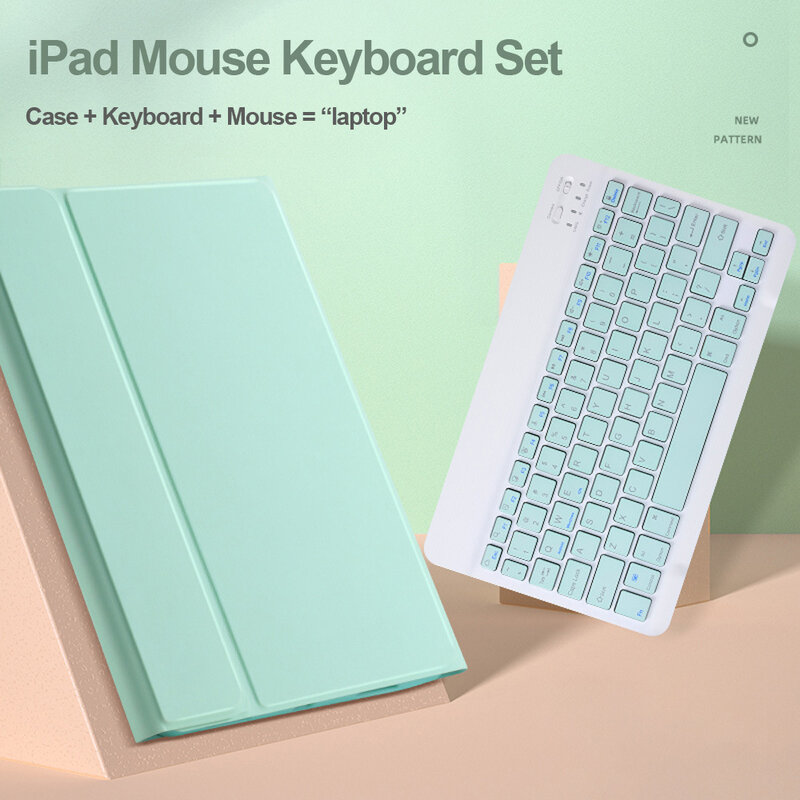 2020 novo teclado sem fio bluetooth couro do plutônio teclado capa protetora para ipad pro 11 2020 tablet caso com slot caneta
