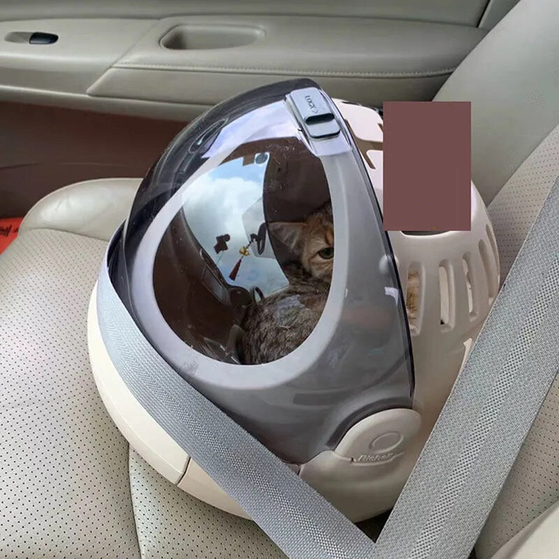 Viagem pet transportadora bolha bolsa para cão gato portátil cúpula companhia aérea aprovado espaço cápsula ao ar livre respirável pet saco
