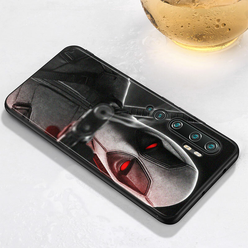 Marvel – coque de téléphone portable Deadpool en Silicone, étui souple noir pour Xiaomi Mi 8 9 10 11 10i 11i 10 11Pro A3 9T 10T Lite Pro Se Ultra 5G