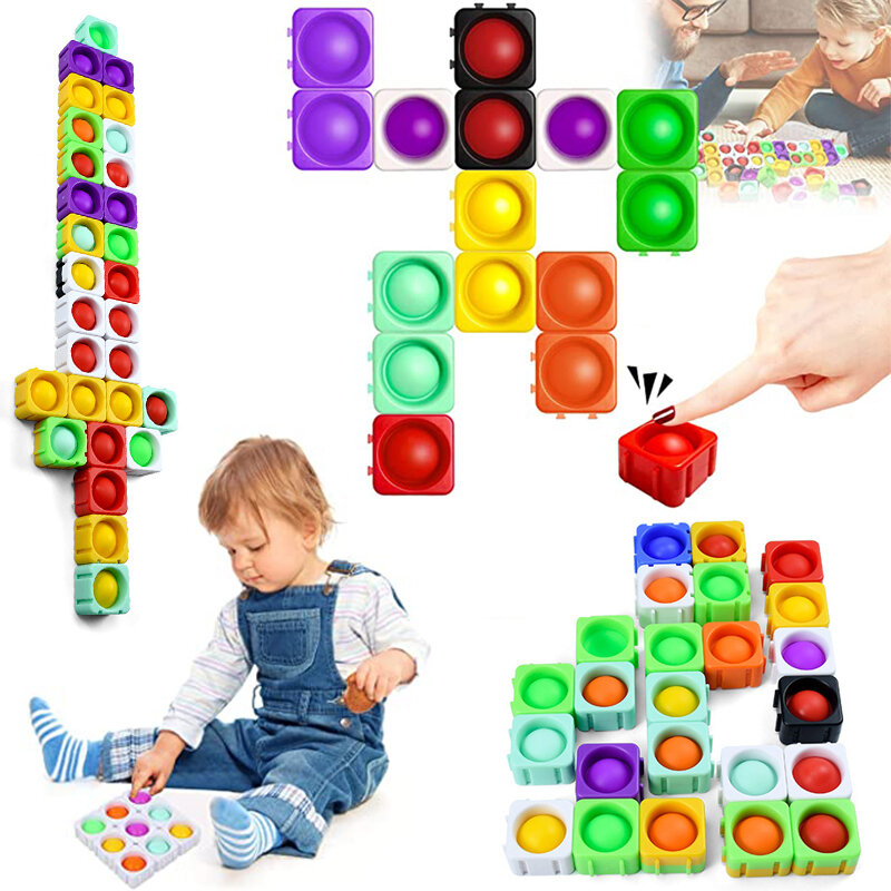 2021 Newest Fidget Simple Dimple Toy Fat Brain Toys Stress Relief Hand Toys Early Educational Toy For Adult Kids popitus