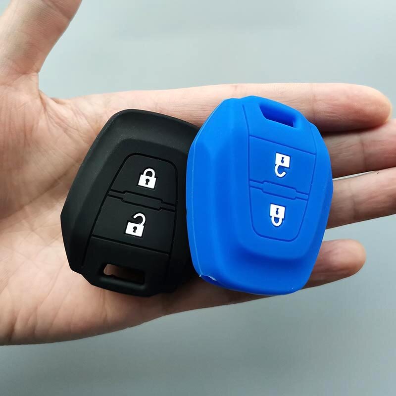 자동차 키 보호 쉘 Isuzu DMAX MUX 트럭 2 버튼 원격 실리콘 자동차 키 커버 케이스 키 체인