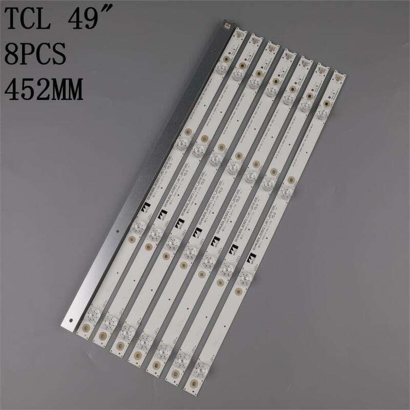 LED Backlight strip for TCL 49P3 L49P3CFS D49A620U B49A81S-UD L49P1-UD L49P2-UD 4C-LB4904-HR07J 49HR330M04A2 V3 HR-17624-05008