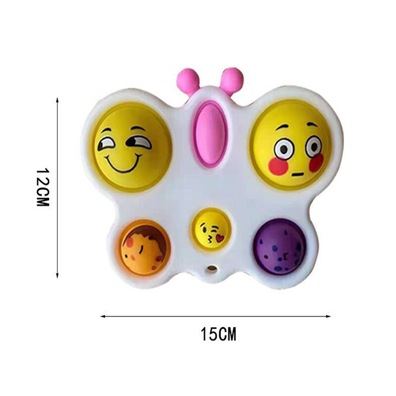 Empurrar bolha morango arco-íris cor fidget brinquedos autismo necessidades especiais squeeze sensorial anti-stress alívio brinquedo adulto crianças brinquedos